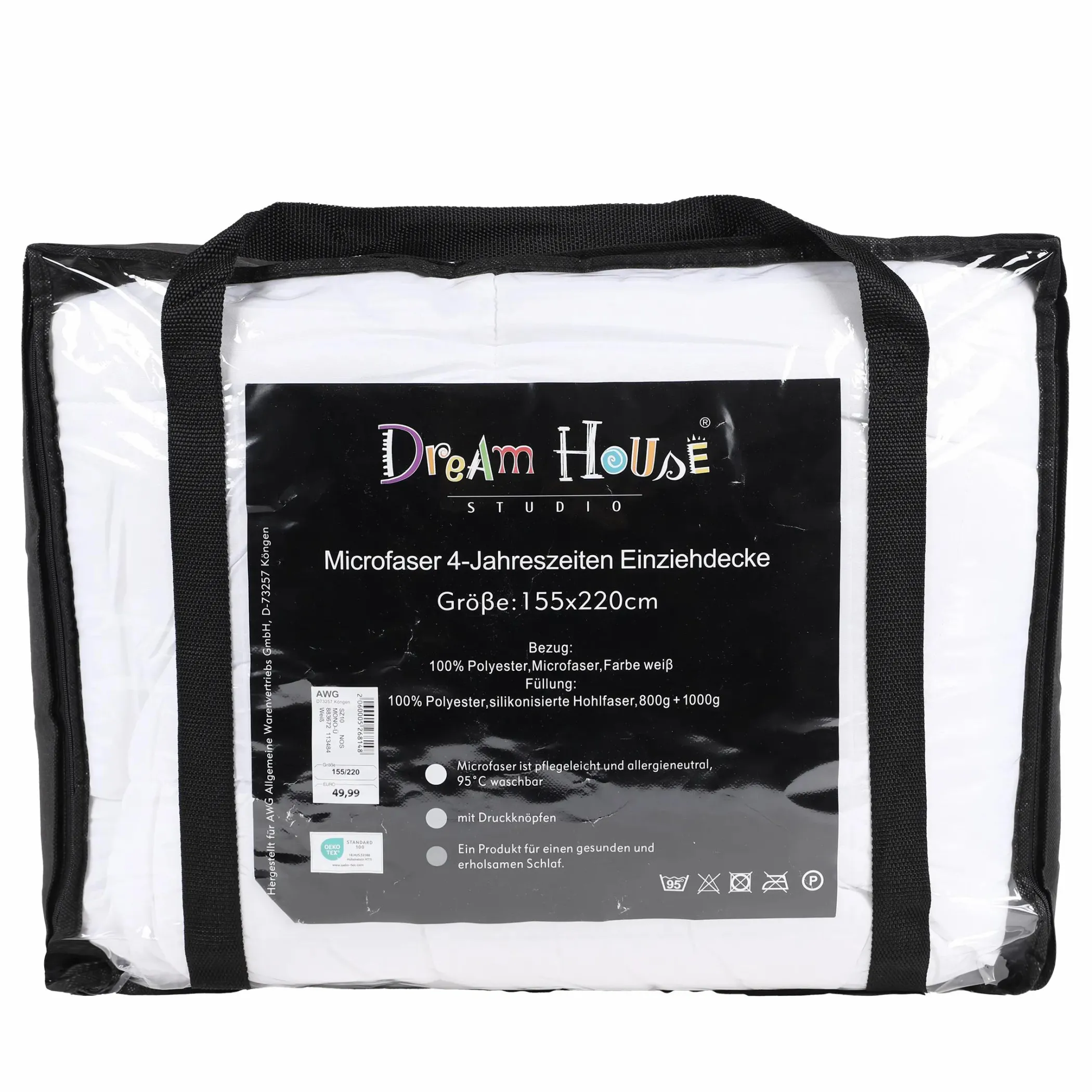 Dream House 4 Jahreszeiten Einziehdecke 155x220cm