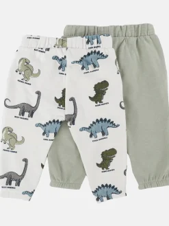 Kinder Bubble Gum Baby Jungen Hosen im 2er Pack, eine in uni und die andere gemustert