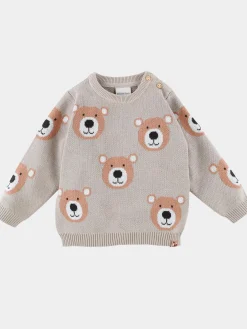 Kinder Bubble Gum Baby Jungen Pullover mit Teddymotiv