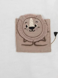 Kinder Bubble Gum Baby Jungen T-Shirt mit Löwenpatch