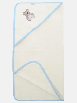 Lilly&Fynn Baby Kapuzenhandtuch mit Stickerei, 75x75cm