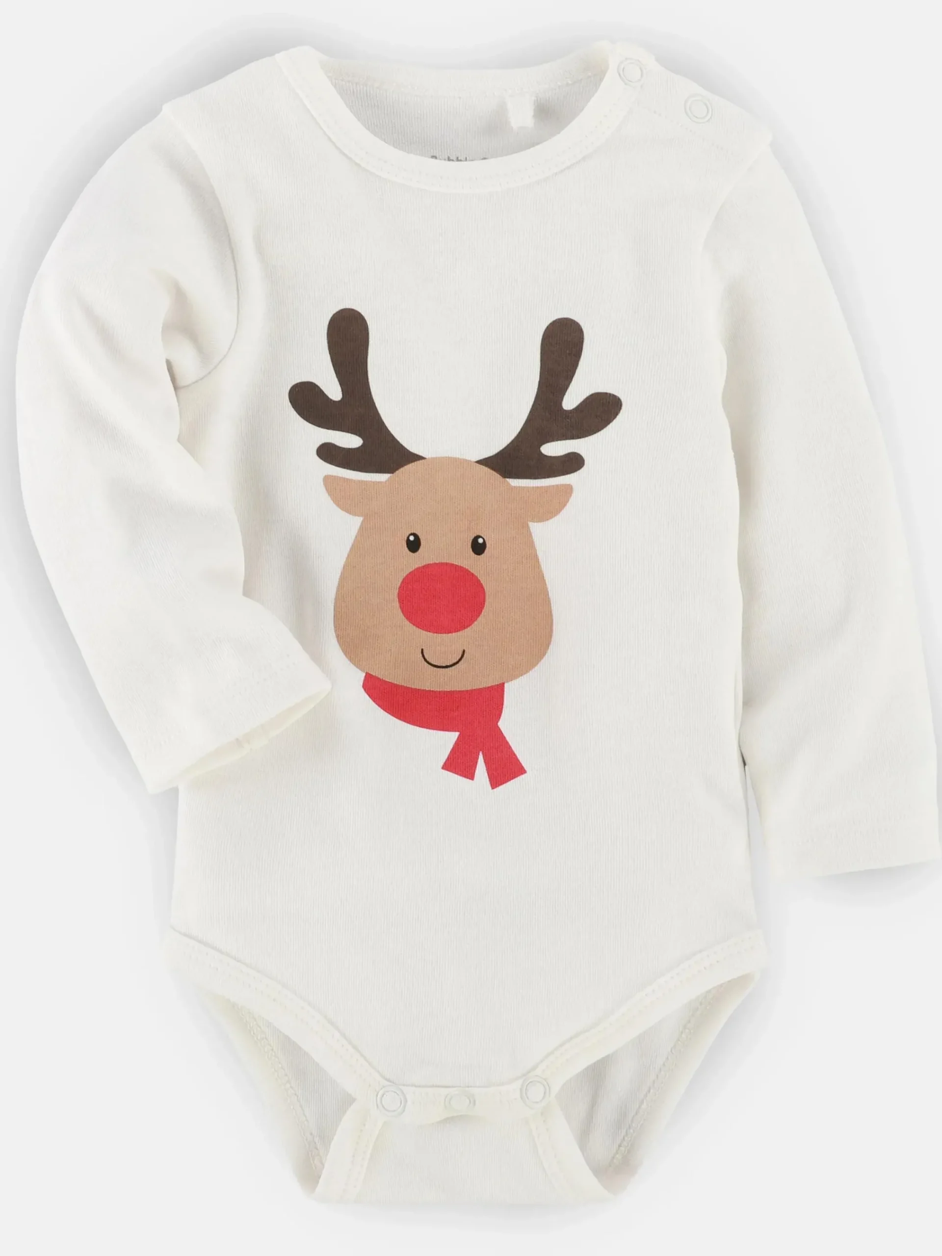 Kinder Bubble Gum Baby Langarmbody mit Rentiermotiv