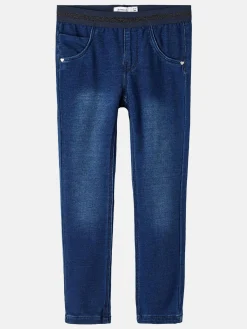 Kinder name it Baby Leggings mit Glitzerbund