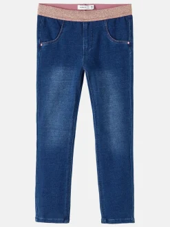 Kinder name it Baby Leggings mit Glitzerbund