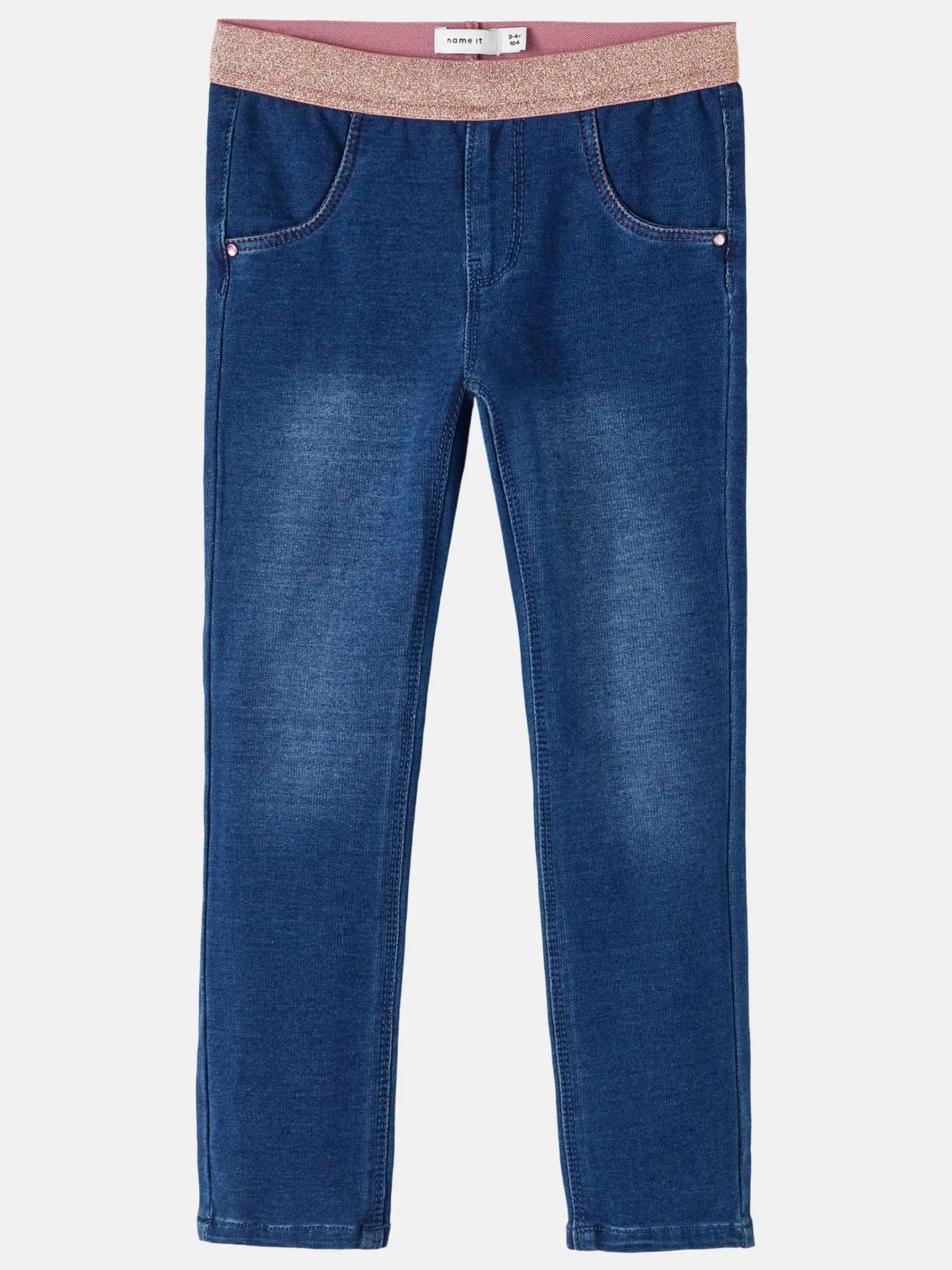 Kinder name it Baby Leggings mit Glitzerbund