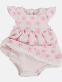 Kinder Bubble Gum Baby Mädchen Kleid mit Alloverprint
