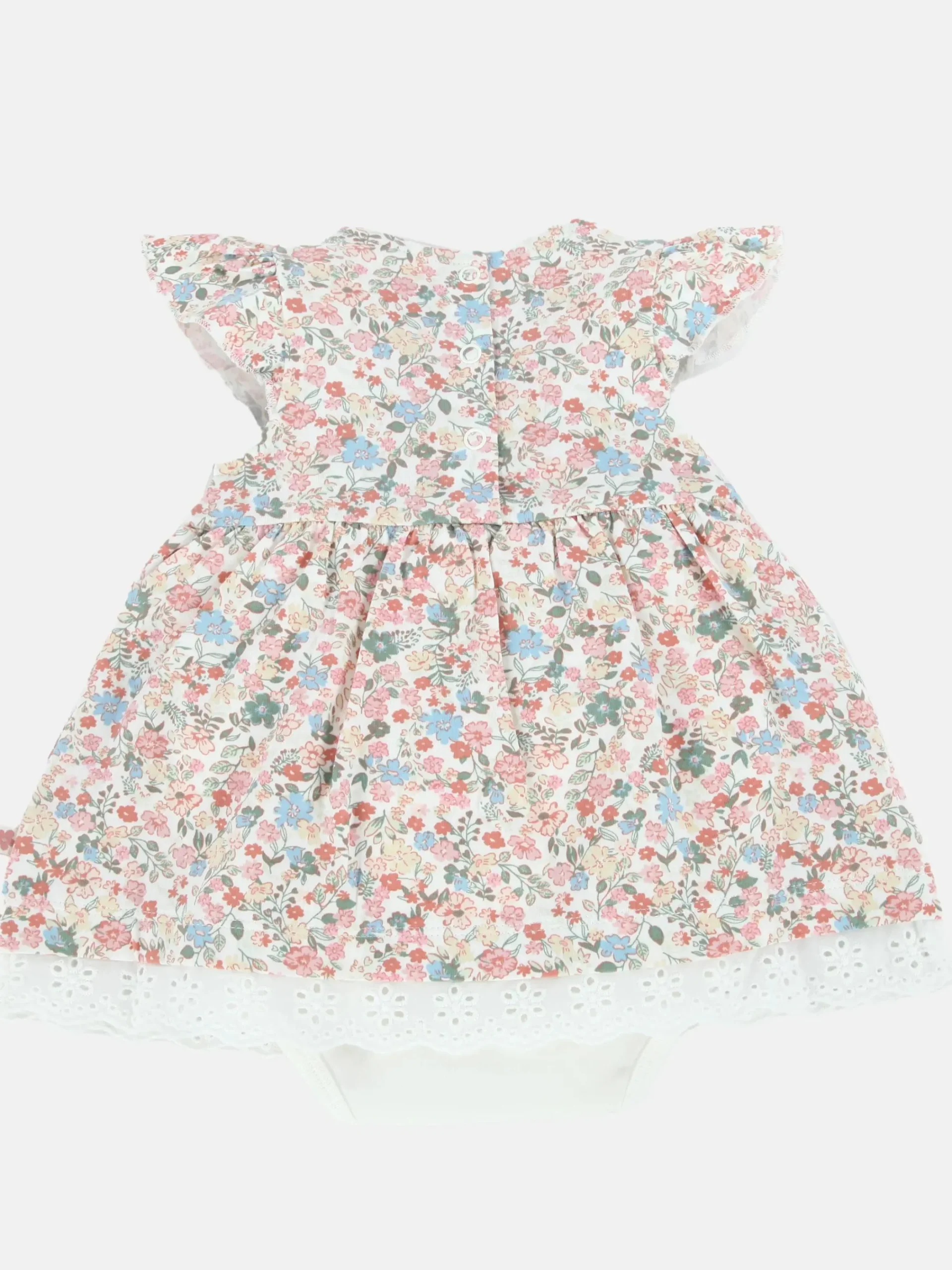 Kinder Bubble Gum Baby Mädchen Kleid mit Alloverprint