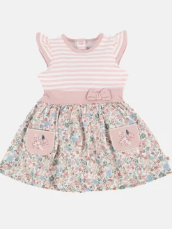 Kinder Bubble Gum Baby Mädchen Kleid mit Alloverprint