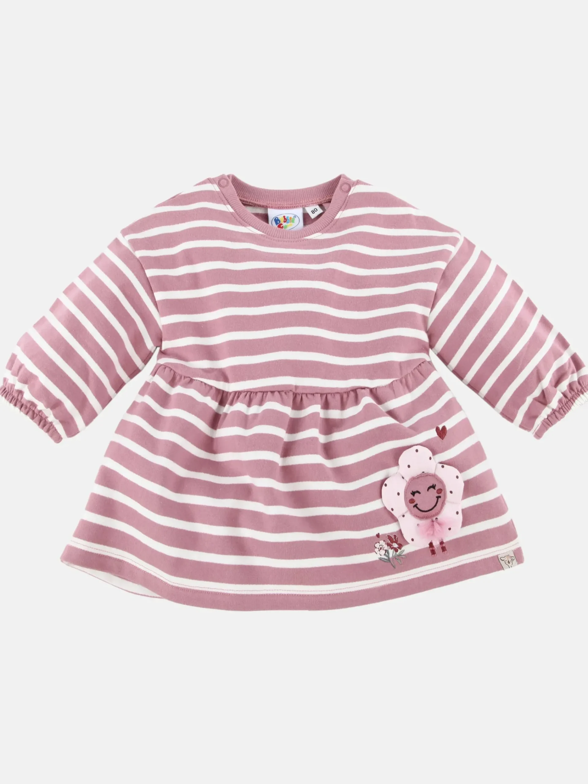 Kinder Bubble Gum Baby Mädchen Kleidchen mit Streifen und Blume