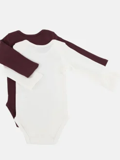 Kinder Bubble Gum Baby Mädchen Langarmbodies mit Sprüchen im 2er Pack