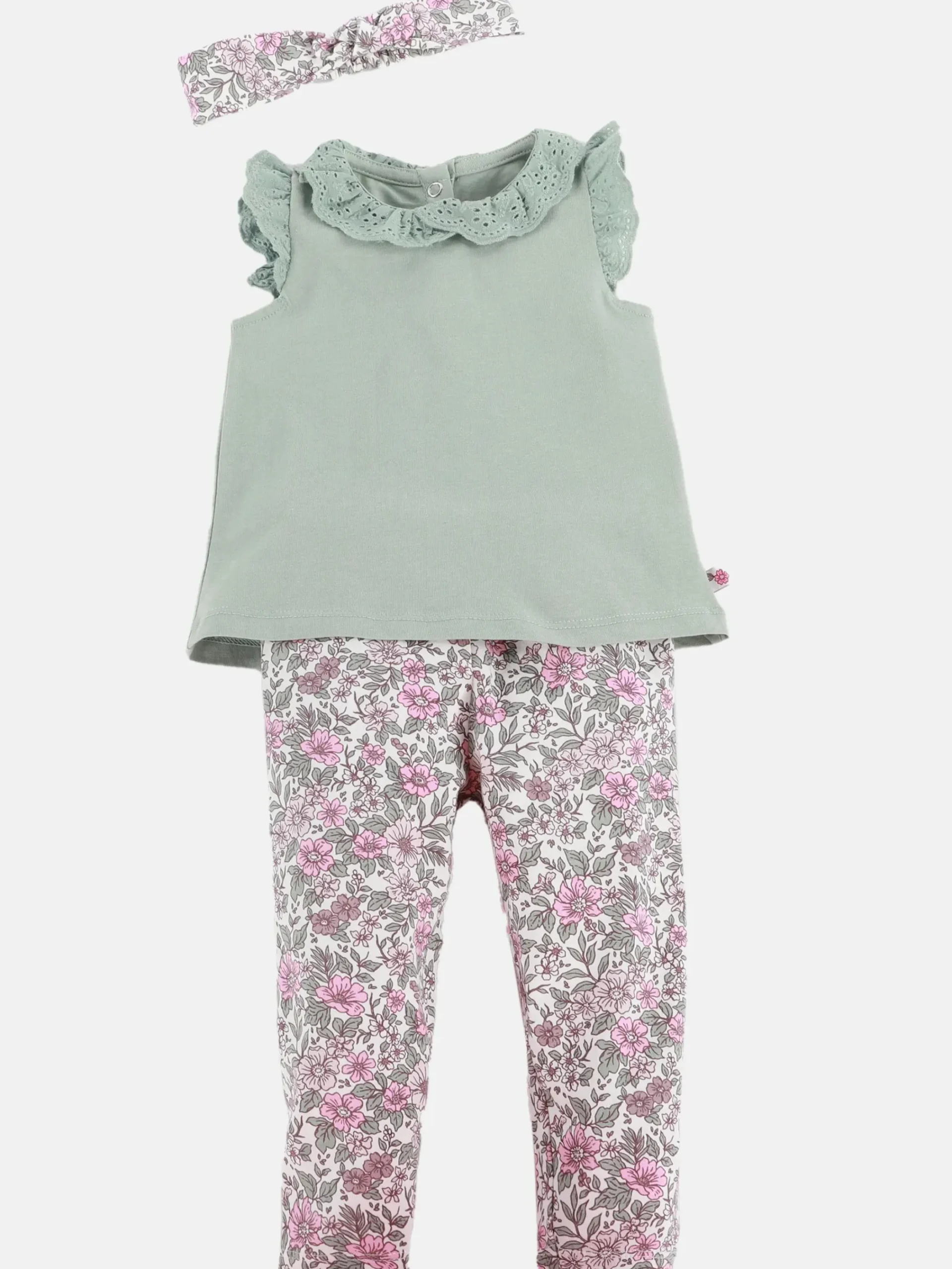 Kinder Bubble Gum Baby Mädchen Set, best. aus Top, Legings und Stirnband