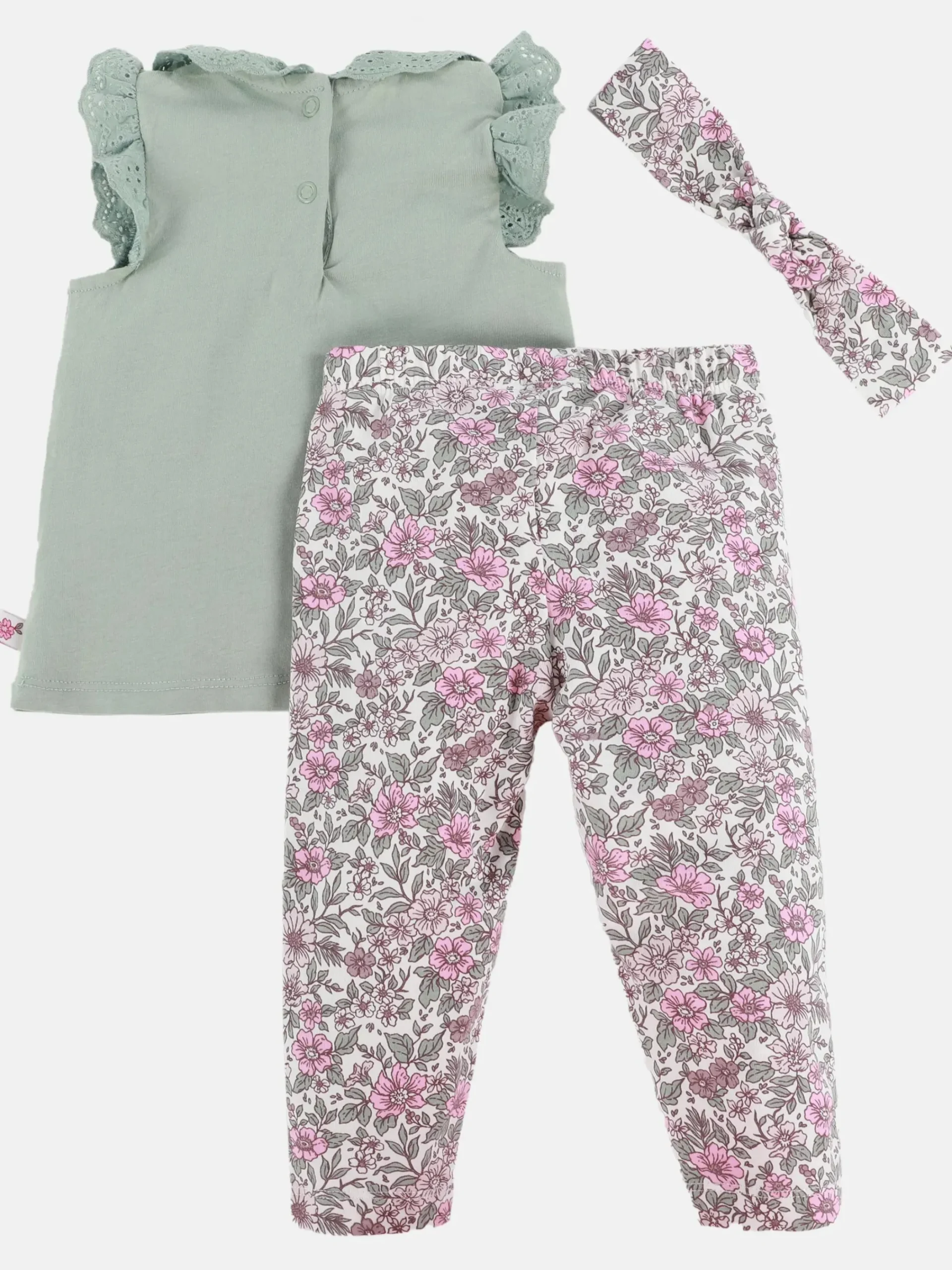 Kinder Bubble Gum Baby Mädchen Set, best. aus Top, Legings und Stirnband