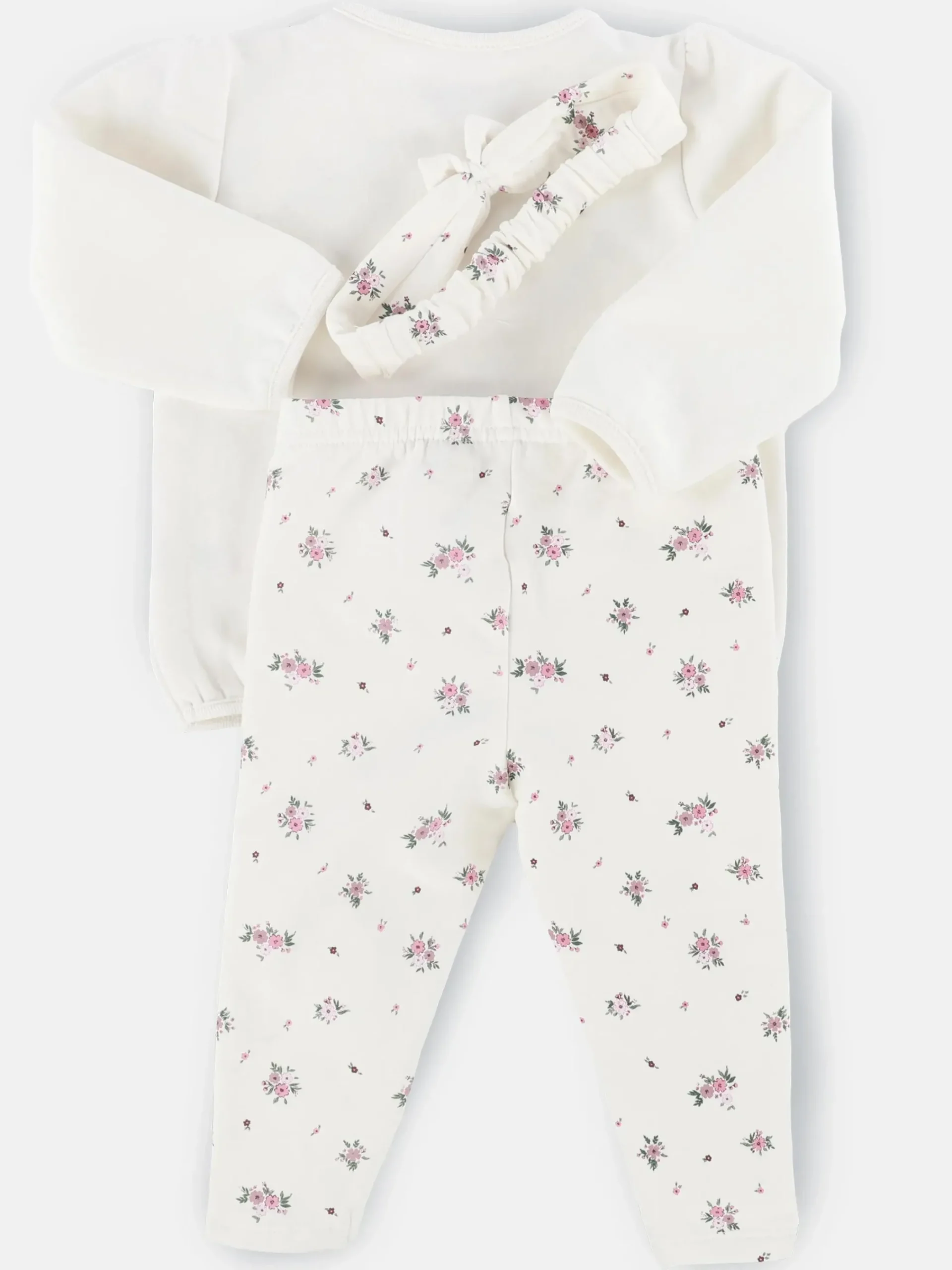 Kinder Bubble Gum Baby Mädchen Set, 3tlg., best. aus Hose, Sweatshirt und Stirnband