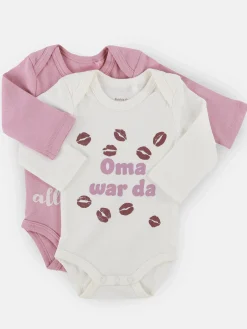 Kinder Bubble Gum Baby Mädchen Sprüche Bodies im 2er Pack