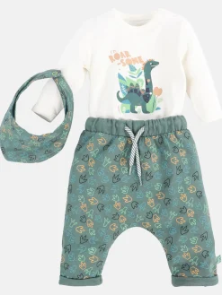 Kinder Bubble Gum Baby Set, 3tlg., best. aus Body, Hose und Halstuch