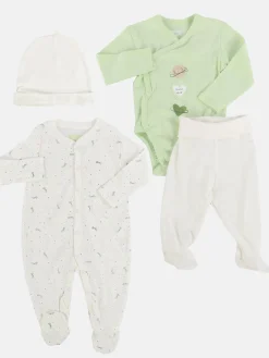 Kinder Bubble Gum Baby Strampler Set, best. aus Body, Strampler, Hose und Mütze
