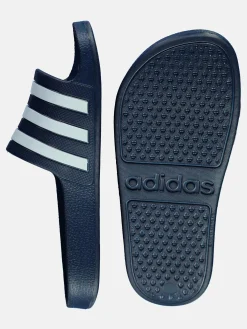 Herren Adidas Badeschuhe in gestreifter Optik