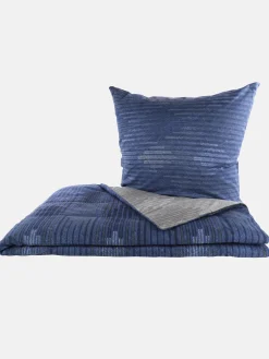 Kaeppel I Biberbettwäsche Ikat mit Liniendesign, 135x200cm