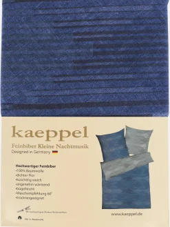 Kaeppel I Biberbettwäsche Ikat mit Liniendesign, 135x200cm