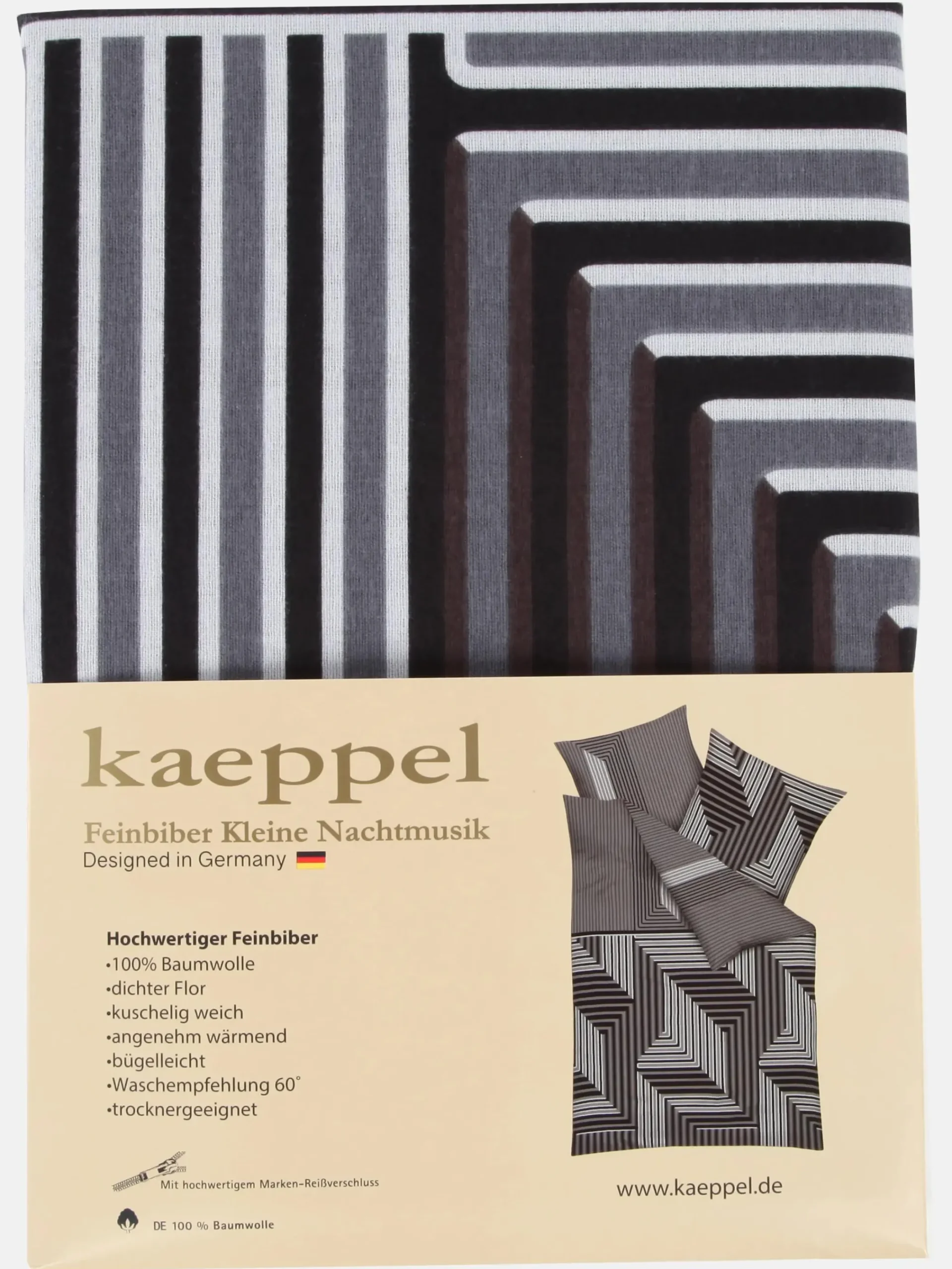 Kaeppel I Biberbettwäsche in tollem Design 135x200cm