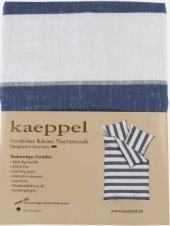 Kaeppel I Biberbettwäsche mit Streifen 155x220cm