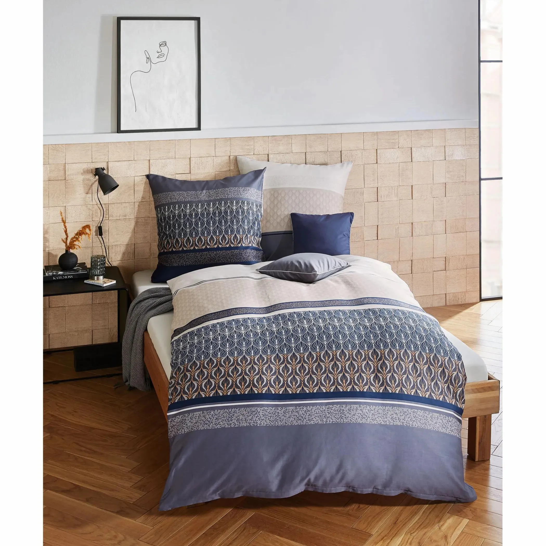 Kaeppel I Biberbettwäsche Valencia, 155x220cm