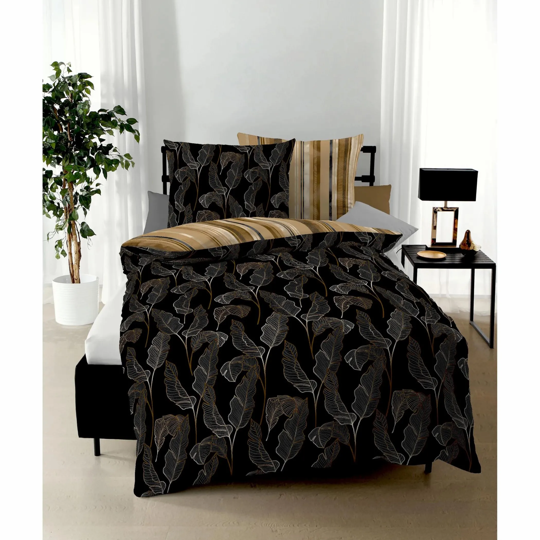 Kaeppel I Biber-Wendebettwäsche, 135x200cm