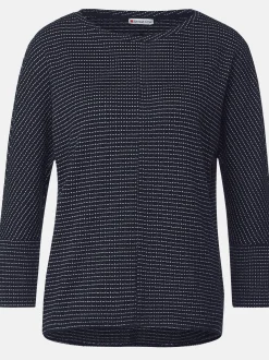 Damen Street One Damen Stickpullover zweifarbig