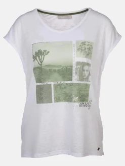 Damen Sure Damen Ausbrenner Shirt mit Frontprint