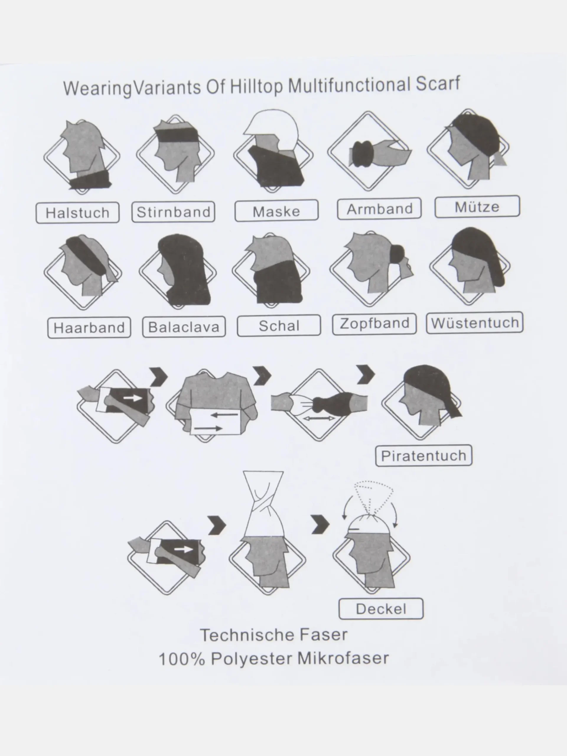 Damen IX-O Damen Bandana Multifunktionstuch