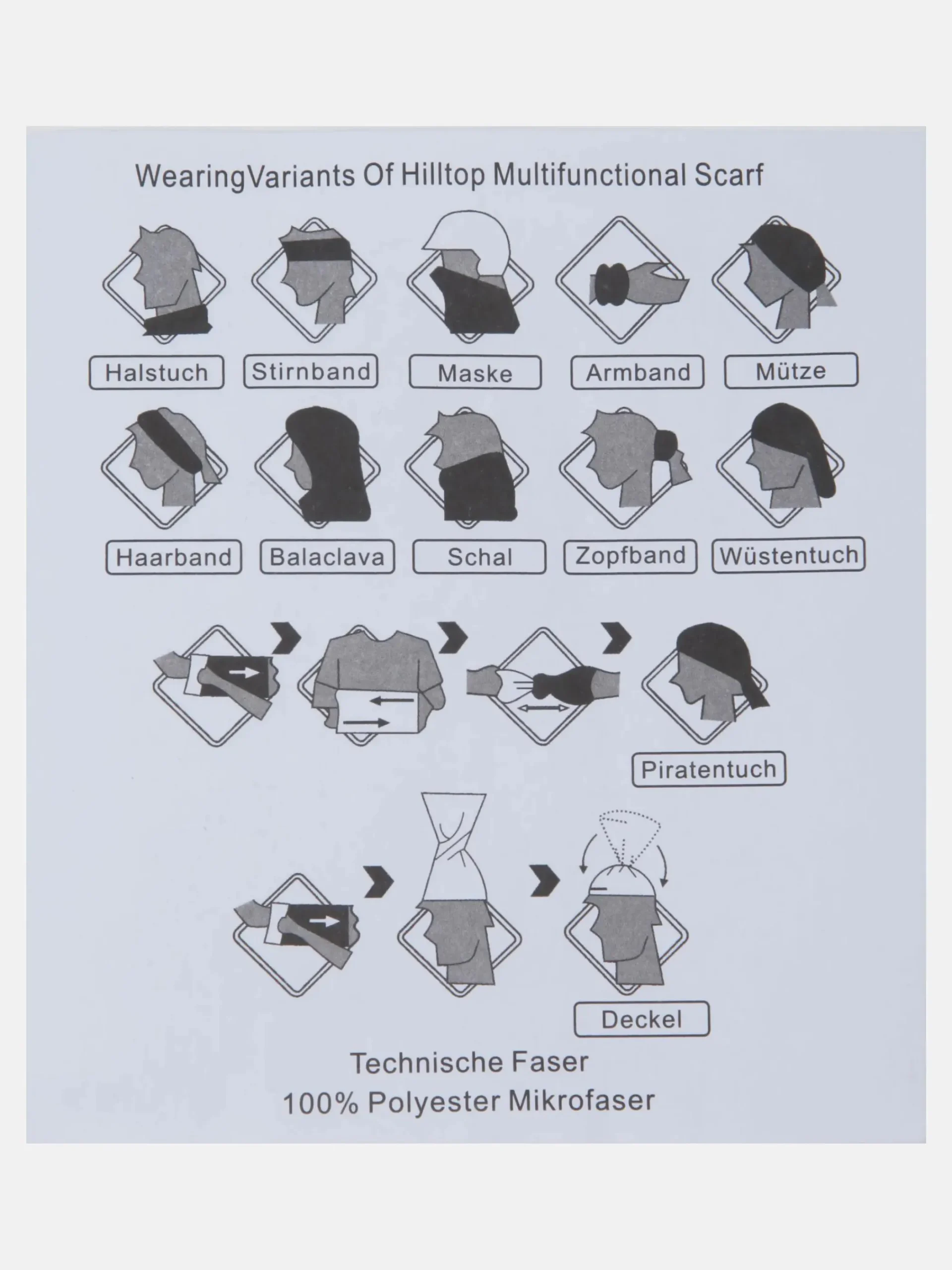 Damen IX-O Damen Bandana Multifunktionstuch