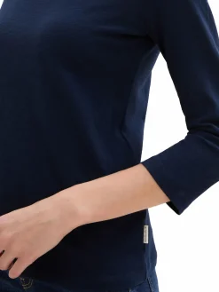 Damen Tom Tailor Damen Basic Shirt mit 3/4 Arm