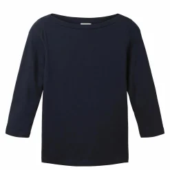 Damen Tom Tailor Damen Basic Shirt mit 3/4 Arm