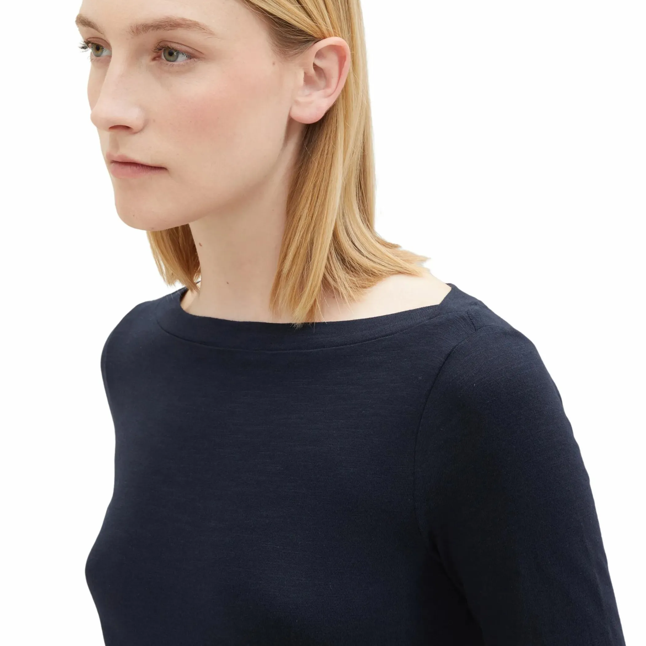 Damen Tom Tailor Damen Basic Shirt mit 3/4 Arm