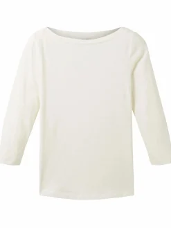 Damen Tom Tailor Damen Basic Shirt mit 3/4 Arm