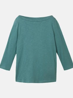 Damen Tom Tailor Damen Basic Shirt mit 3/4 Arm