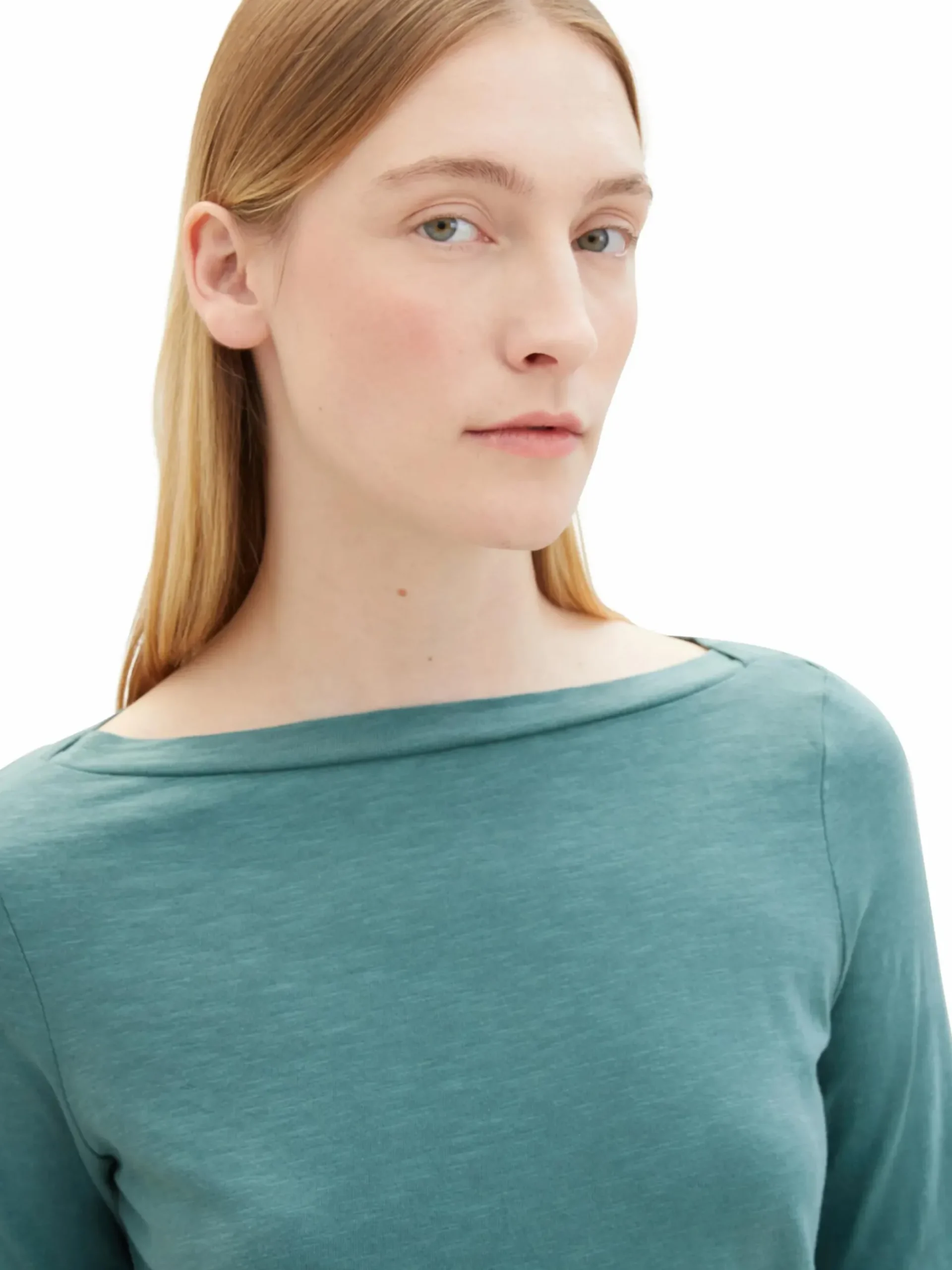 Damen Tom Tailor Damen Basic Shirt mit 3/4 Arm