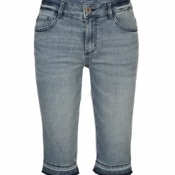 Damen Tom Tailor Damen Bermuda mit Saumkante