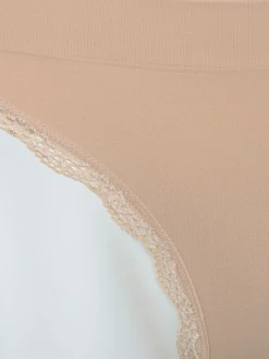 Damen Sure Damen Bikinislip mit Spitzenbesatz im 2er Pack