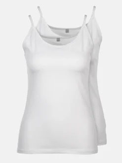 Damen Sure Damen Bio Spaghetti-Trägerhemd