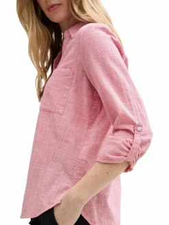 Damen Tom Tailor Damen Bluse in Leinenoptik