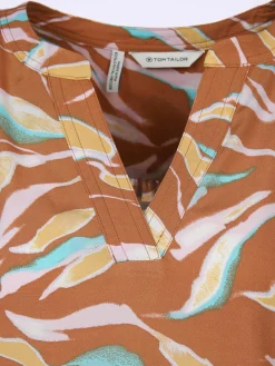 Damen Tom Tailor Damen Bluse mit Alloverprint