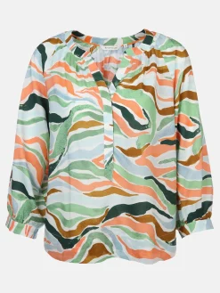 Damen Tom Tailor Damen Bluse mit Alloverprint