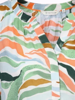 Damen Tom Tailor Damen Bluse mit Alloverprint