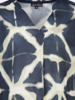 Damen Lisa Tossa Damen Bluse mit Glitzerbündchen