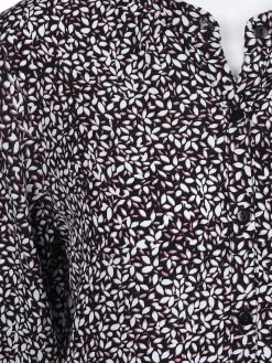 Damen Lisa Tossa Damen Bluse mit langem Arm und Minimalprint