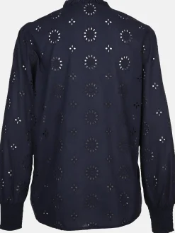 Damen Sure Damen Bluse mit Lochstickerei