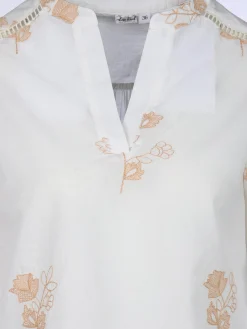Damen Lisa Tossa Damen Bluse mit Stickerei