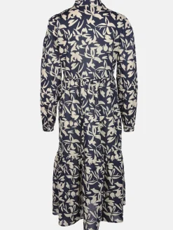 Damen Lisa Tossa Damen Blusenkleid mit Musterprint