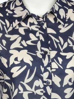 Damen Lisa Tossa Damen Blusenkleid mit Musterprint